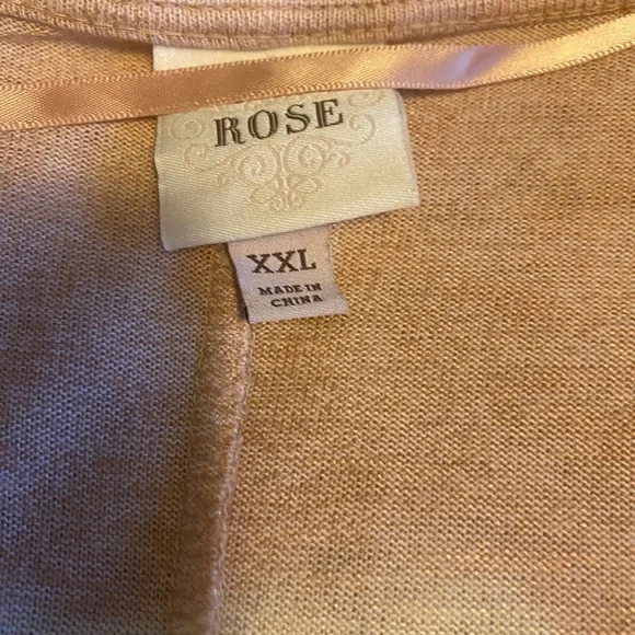 Knox Rose - Blush Tie Dye Cardigan - Size XXL - Picture 3 of 3